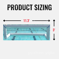 Meilleure vente | Terrain de jeu de football gonflable Interaction Sports Court Water Polo Football But pour parc aquatique
