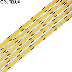 Tira de Luz LED COB de Alta Densidad e Integración Perfecta, PCB de 8mm de Ancho, 12V 480 LEDs, 24V 320 LEDs - Product Image 1