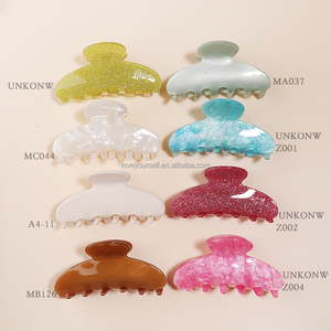 Mi Dairy LOGO PERSONALIZADO 3000 + COLORES OEM ODM acetato acrílico personalizado pinzas para el cabello de gran tamaño accesorios 880030 - Product Image 3