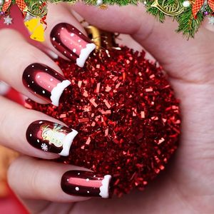 <b>Red</b> Chrome Nail Powder Mirror Effect <b>Glitter</b> Pigments for Gel Nail Art Beauty DIY Decoration - Product Image 4