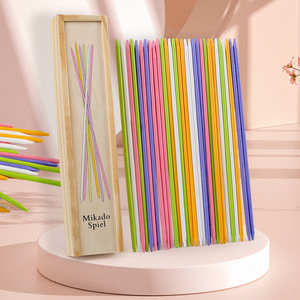 Bambini tradizionale Mikado <span class=keywords><strong>Spiel</strong></span> gioco creativo Pick Up Sticks giocattolo divertente in legno Pick Up Stick game - Product Image 3
