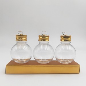 Bouteille scellée transparente Zibo <span class=keywords><strong>de</strong></span> 50 ml, ornements suspendus, remplie d'alcool, <span class=keywords><strong>boule</strong></span> <span class=keywords><strong>de</strong></span> Noël <span class=keywords><strong>en</strong></span> <span class=keywords><strong>plastique</strong></span> PET pour arbre - Product Image 4