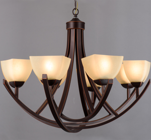 E27 sorgente luminosa soggiorno nordico lampadari e lampade a sospensione antichi di lusso in oro nero e <span class=keywords><strong>rosso</strong></span> (3340A-6P) - Product Image 1