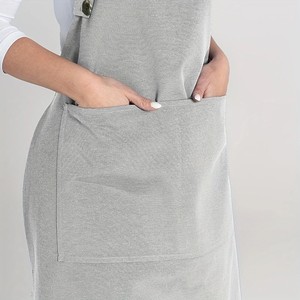 Tablier de travail ajustable avec boutons au niveau du cou, 2 grandes poches, 7 couleurs disponibles pour <span class=keywords><strong>coiffeur</strong></span>, esthéticienne, pâtisserie, service de restauration - Product Image 5