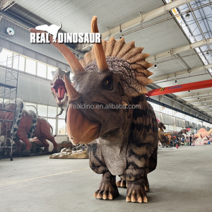Costume de <span class=keywords><strong>dinosaure</strong></span> réaliste Triceratops pour adulte, imperméable, en métal, pour usage intérieur - Product Image 4