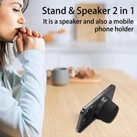 Altavoz Magnético Portátil Inalámbrico BT 5.3 IPX6 a Prueba de Agua para Ducha, con Bajos Potentes, Soporte para Teléfono Celular, para Exteriores, con Batería, Ideal para Regalo