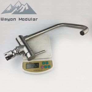 Robinet de cuisine pliable en acier inoxydable Wayon, mitigeur d'évier rotatif à 360° à levier unique - Product Image 6