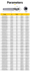 HUHAO 3-Flüge CNC-Schneider für HSS Endfräsenfräsen cnc-Fräsmaschine mit Wachloch H04230701