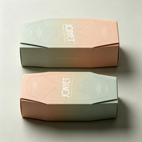 Boîte d'emballage de soins de la peau personnalisée écologique à impression dégradée, MOQ 1000, pour flacon de sérum, boîte rigide de luxe, forme spéciale, artistique et portable