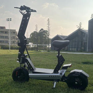 Patinete Eléctrico Plegable <span class=keywords><strong>de</strong></span> 13 Pulgadas con Neumáticos Grandes, Doble Motor, Poste con Logotipo, Reposapiés y Logotipo - Product Image 2