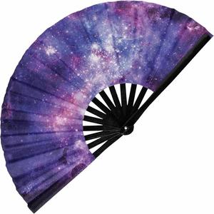 High 13Inch <b>Large</b> Custom Rave Hand <b>Fans</b> for Parties Quality Bamboo Craft Gift - Product Image 4