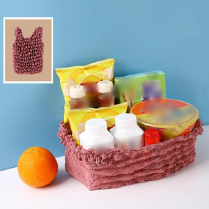 Sac de courses pliable et extensible grande capacité, plissé, flexible, élastique, portable, réutilisable, mini, pour la vente en gros - Product Image 2