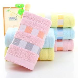 Usine En Gros 100% Coton Visage Serviettes Super Absorption D'eau Respirant Cadeau Hôtel Maison Essuie-mains Prêt en Stock <span class=keywords><strong>Lot</strong></span> - Product Image 1
