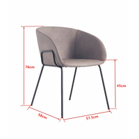 Chaise au Design baroque en métal pour la salle à manger et l'hôtel, mobilier de maison, haute qualité
