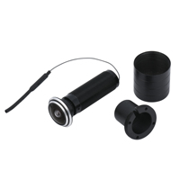 Caméra IP WiFi pour Porte, avec Carte TF, Audio, Œil de Porte Connecté, Vision Grand Angle 1080P 1.66mm, Objectif Fisheye, Réseau P2P, Application Tuya