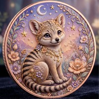 Jetons de poche personnalisés en gros, motif animaux fantastiques, dix designs, plaqués cuivre et zinc massif, pour collectionneurs