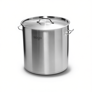 Olla de acero inoxidable Soga de 50L con tapa para sopa y caldos - Product Image 1