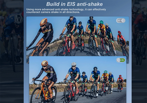 Caméra arrière étanche 4K pour vélo avec feu arrière et télécommande compatible WiFi pour enregistreur de conduite de vélo - Product Image 6