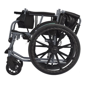 Silla de ruedas plegable manual ligera Hubang G3-X para viajes, para personas mayores, con asiento. - Product Image 1