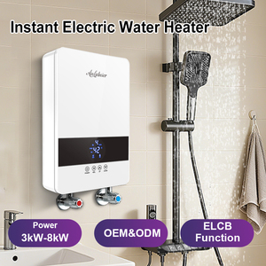 Chauffe-eau instantané numérique Anlabeier 220V 6000W avec affichage numérique, thermostat intelligent, sans réservoir, pour douche - Product Image 3
