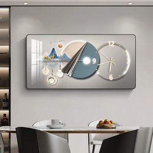 <span class=keywords><strong>Orologio</strong></span> da Parete Moderno in Cristallo e Porcellana, Decorazione Artistica per Ristorante, <span class=keywords><strong>Soggiorno</strong></span>, Casa, Silenzioso e Semplice - Product Image 5