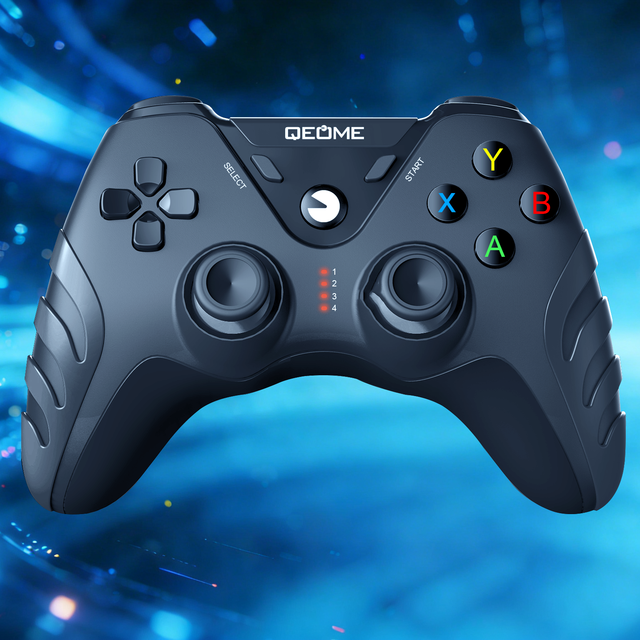 C-Star Wireless 2.4GHz Gaming Controller for // for Dual Vibration Ergonomic Design Supports TV Box Laptop