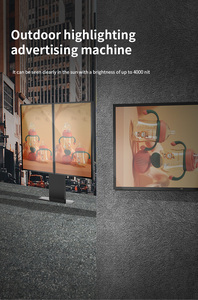 Tablero de menús de pantalla de señalización digital con tecnología QWP resistente a la intemperie para exteriores de grado industrial ultrafino de 55 pulgadas - Product Image 4