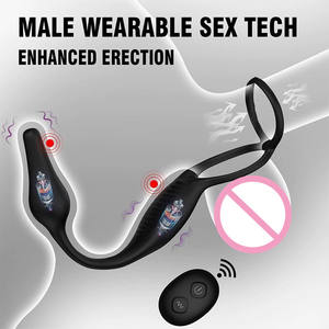 Vibratore Prostatico Telecomandato per Uomo, 7 Frequenze, Plug Anale Indossabile in Silicone, Impermeabile, Anello Penieno, Sensazione Realistica - Product Image 3