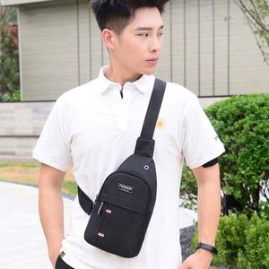 Outdoor Casual Sport Men's Chest Crossbody Messenger Bag Fashion Man Bag Sport Trend Solid Color Single Shoulder Bag - Product Image 5