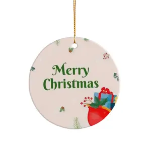wholesale hot stocked plain coated sublimation Christmas ornaments supplies