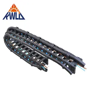 Nylon Cable Drag Chain Hydraulic Hose Drag Chain Welded Steel For Logistics And Transportation Equipment