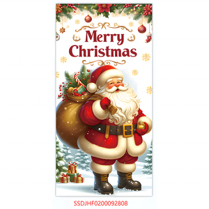 Di động giáng sinh vui vẻ trong nhà ngoài trời treo Santa Claus nhiếp ảnh gian hàng đạo cụ cho tradeshows Quà Tặng cửa Bìa - Product Image 1