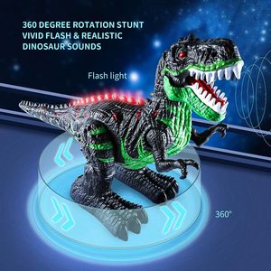 Ept trẻ em có thể sạc lại đi bộ điện T-REX Khủng long điều khiển từ xa đi bộ Led robot RC khủng long đồ chơi - Product Image 2