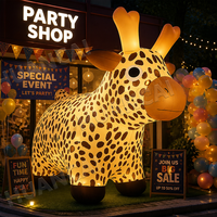 Modèle de girafe gonflable géant personnalisé, très demandé, pour la publicité, la décoration d'événements extérieurs, les parcs à thème, les zoos et les inaugurations de centres commerciaux