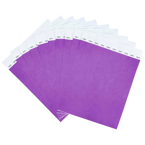 Personnalisez les meilleurs sceaux collés 3/4 pouces bracelet en papier bracelets en Tyvek plusieurs couleurs bracelet de sécurité bracelet en papier Tyvek - Product Image 4