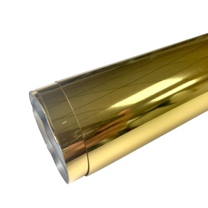 High Frequency Die Cut Metallic Silver Gold Electroplated TPU Film Hot Melt Film For Making Rubber Patch 3D Patch Label - Product Image 5