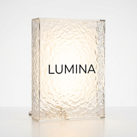 Enseignes lumineuses LED personnalisées en acrylique à effet d'ondulation d'eau, lettres lumineuses à texture de verre martelé pour la décoration murale d'hôtels, bars, magasins et maisons