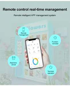 ตู้ขายช่อดอกไม้ในตู้เย็นตู้จำหน่ายดอกไม้สดอัตโนมัติจากประเทศจีน