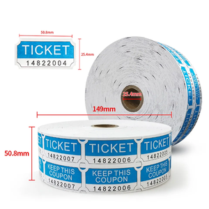 Rollo de Boletos de Rifa Doble de 2 x 2 Pulgadas, 2000 Boletos por Rollo, Boletos de Rifa Personalizados para <span class=keywords><strong>Conciertos</strong></span> y Fiestas - Product Image 2