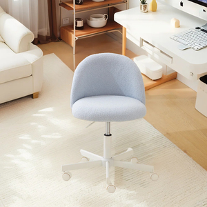 <span class=keywords><strong>Fauteuil</strong></span> pivotant en peluche rose JIAMEIJIA avec base blanche - Vente en gros OEM ODM - Product Image 3