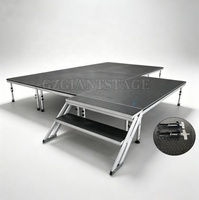 Plateforme de scène modulaire portable en aluminium, scène à forte capacité de charge pour concerts, mariages, événements, spectacles
