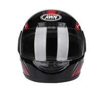 Casco de Motociclismo Mustang Fuan de Alta Calidad Plegable Integral Ligero Certificado Color Rojo para Hombre