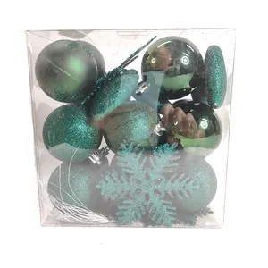 2022 new arrivals Christmas decoration 60mm balls 100mm snowflake 60mm peach heart ornaments