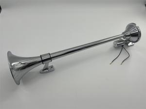 UN TUYAU 640MM CHROME SANS COUVERCLE CORNE DE CAMION CORNE À AIR 12/24V - Product Image 2