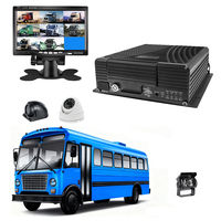 Kit de caméra embarquée GPS 8 canaux en temps réel, enregistrement 1080P, 4G LTE, IP69K pour les transports publics et les flottes commerciales