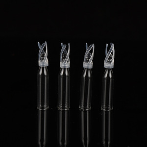Vial de muestra Hirozumi de plástico con fondo plano y soporte HC-020 para cromatografía líquida - Product Image 2