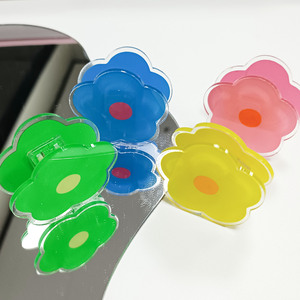 Spot Wholesale Ins Style Cute Flower Acrylic Transparent Sign <b>Holder</b> Clip for Girl Heart Note Message <b>Ticket</b> Storage Souvenir - Product Image 4