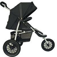 Usine fournisseur Européen imperméable gonflable de 16 pouces grandes roues jogger bébé système de voyage de poussette