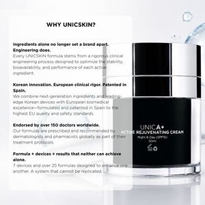 Crème hydratante anti-âge bio UNICA+ 50ML OBM Airless pour peaux mixtes à grasses pour femmes - Product Image 3