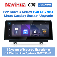 Estéreo para Auto Navihua para BMW E90 F30 E60 F10 E87 F20 F22 F23 F07 F01, Unidad Principal con Pantalla Táctil, CarPlay, Android Auto, GPS, Sistema Linux